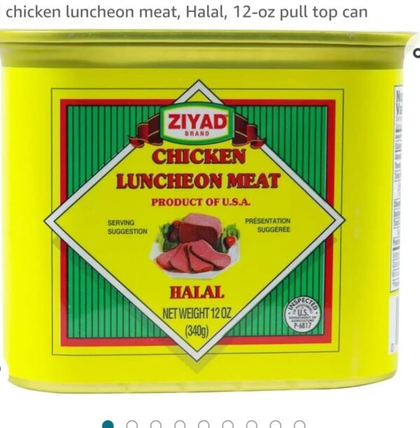 Ziyad Chicken Luncheon Meat (12 Oz)