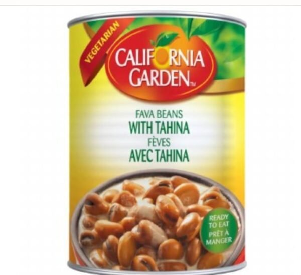 California Garden Fava Beans with Tahina
