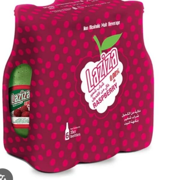 Laziza Non-Alcoholic Malt Beverage Raspberry