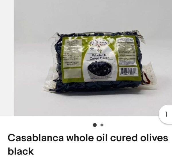 Casablanca Whole Oil Cured Olives (Black)
