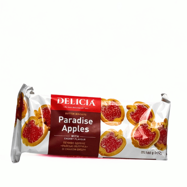 Delicia Butter Biscuit – Paradise Apple with Cherry Flavour